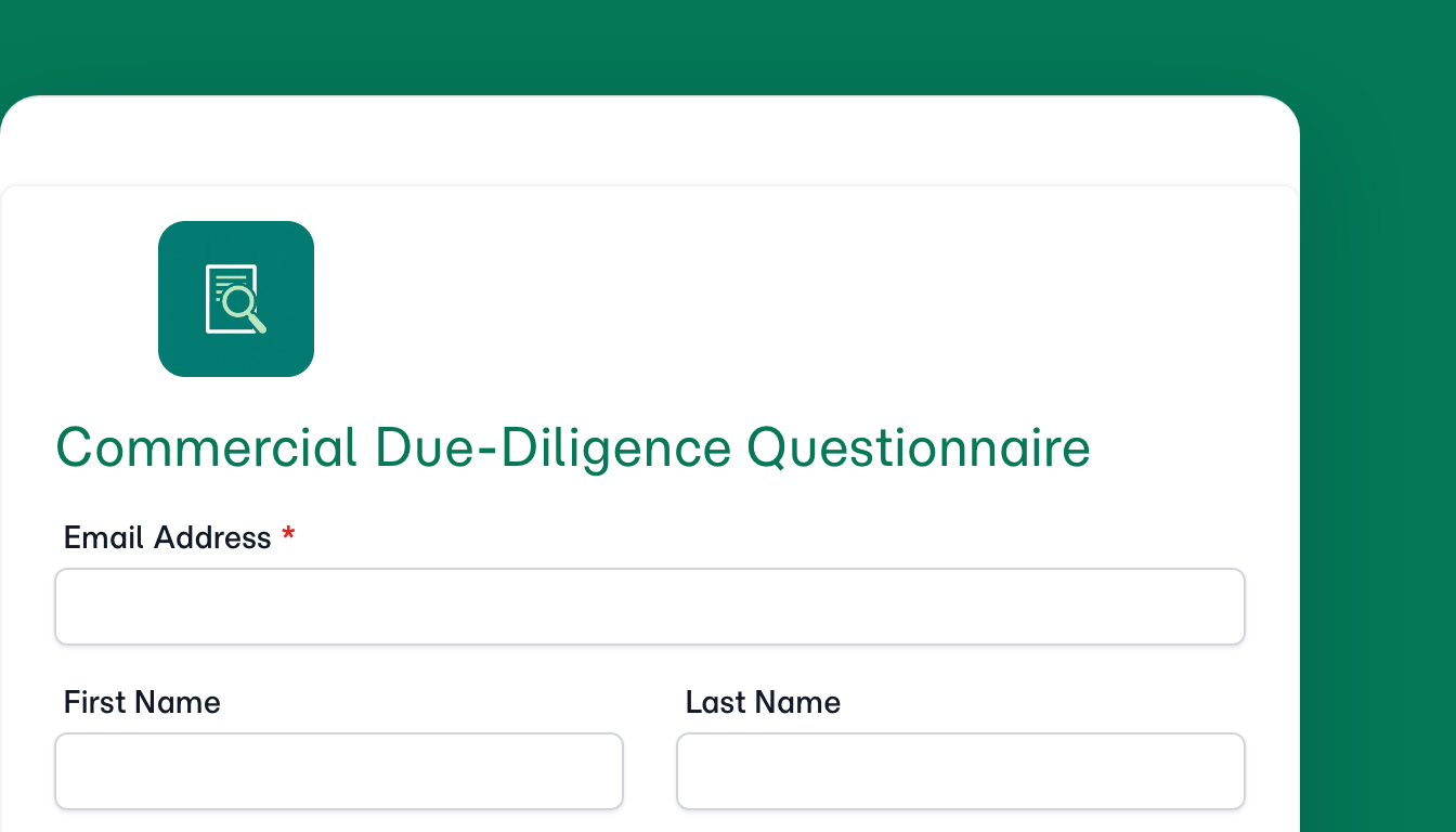 Commercial Due-Diligence Questionnaire