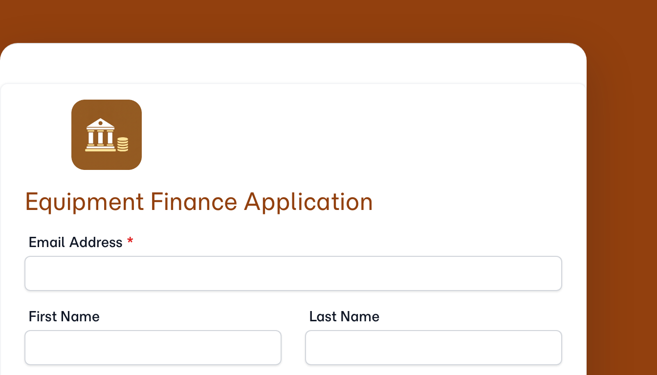 Equipment Finance Application
