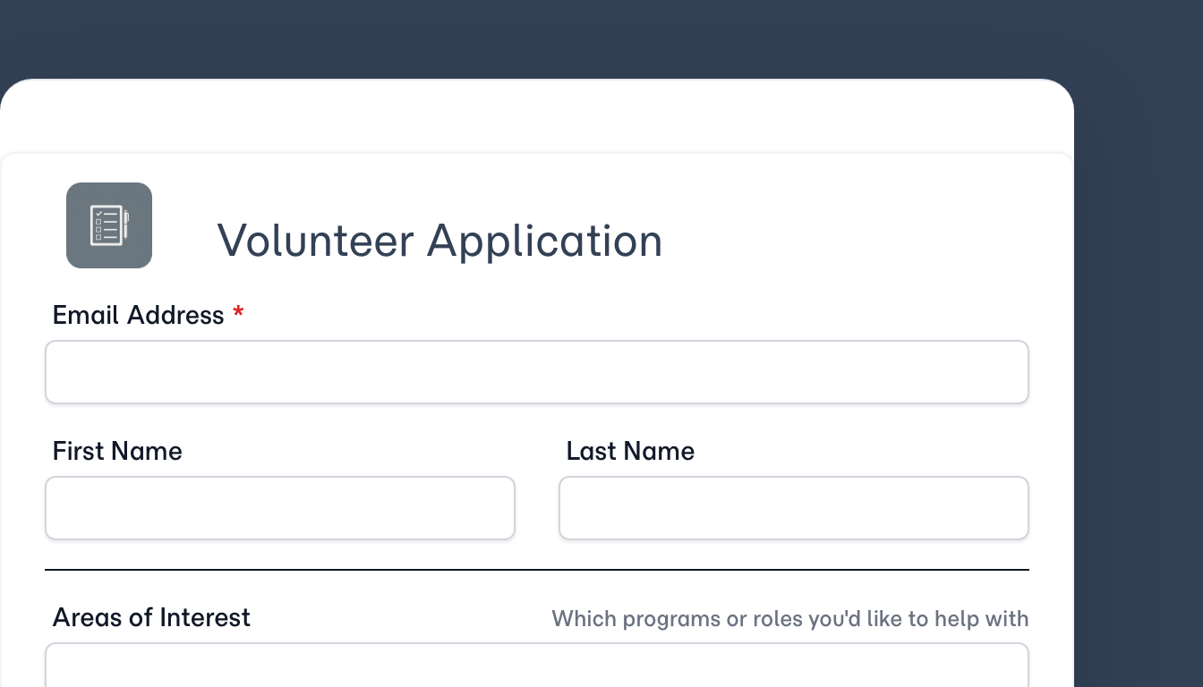 Volunteer Application