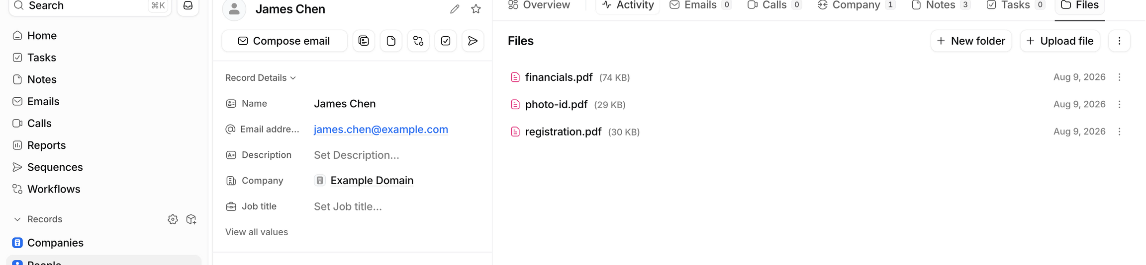 Let completed folios file themselves in Attio