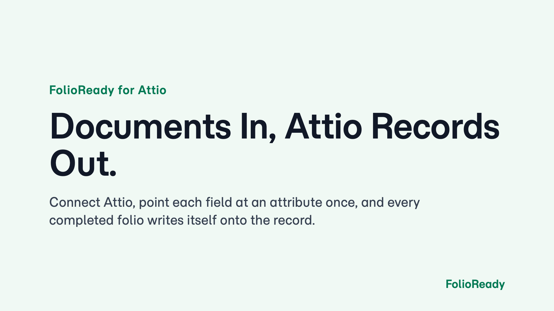 Documents in, Attio records out