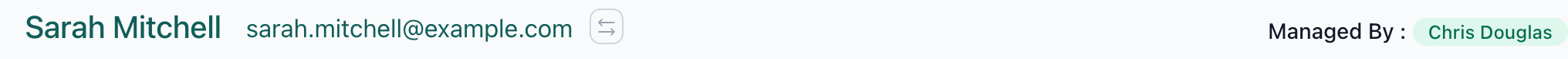 Move button next to the client name on the folio edit page.