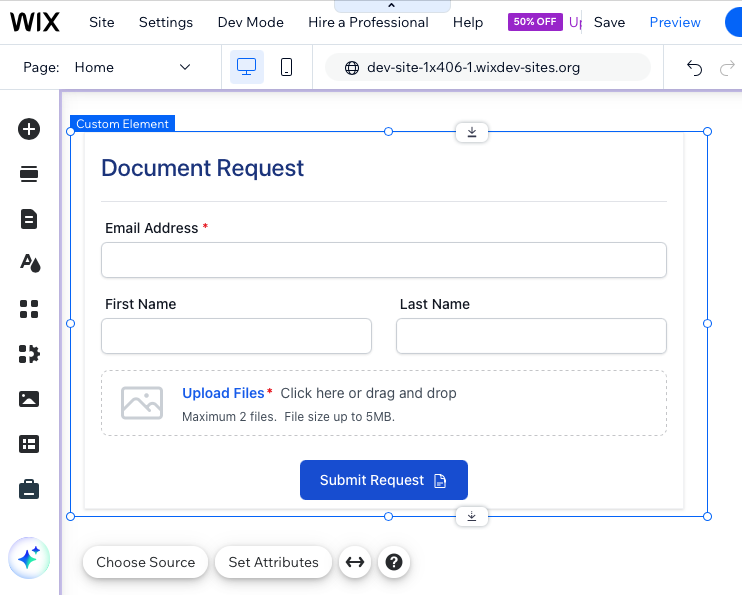 Wix Integration